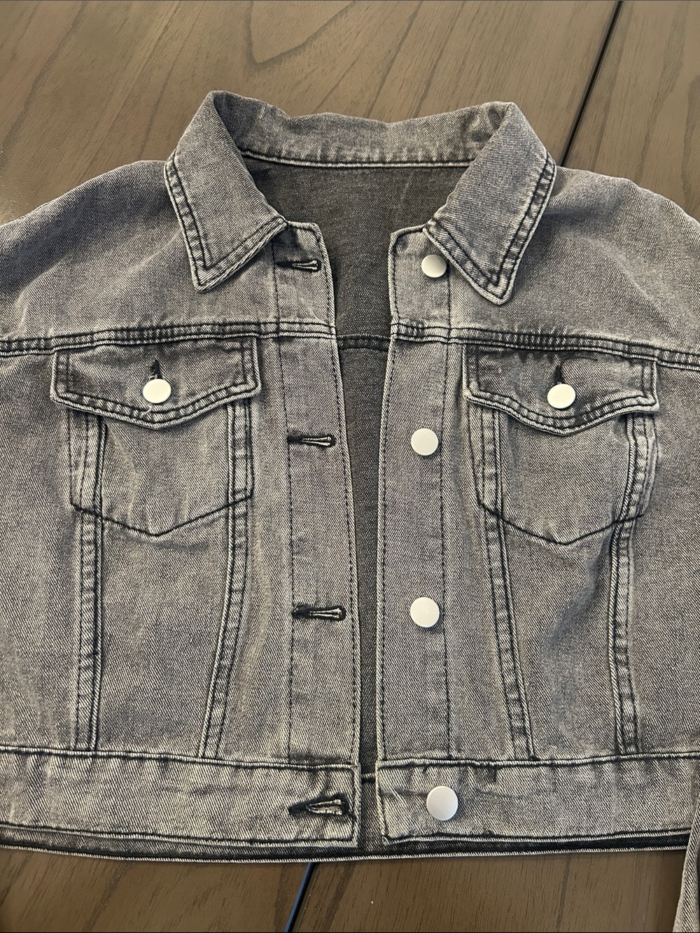 Cropped Denim Jacket - Picture 2 of 5